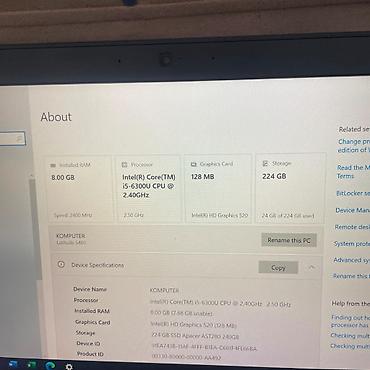 Dell: İşlənmiş Dell Latitude, 14 ", Intel Core i5, 256 GB, Ünvandan götürmə, Pulsuz çatdırılma, Ödənişli çatdırılma — 4