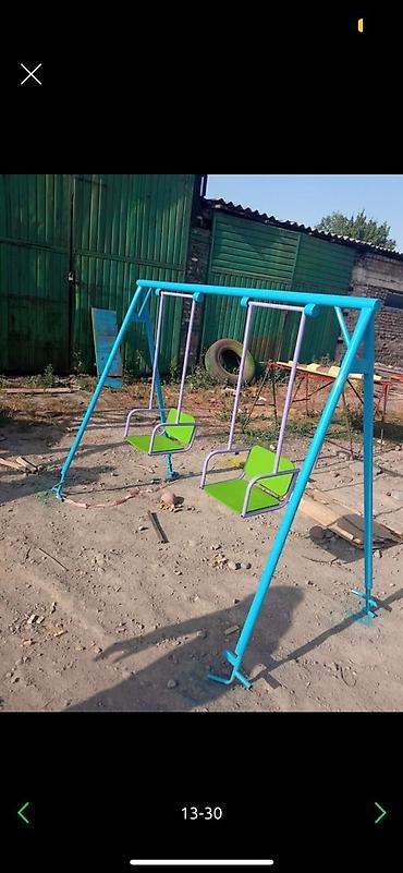 детские вещи с: Горка комплекс с качелями, + рукоход, шведская стенка, пожарный спуск — 5