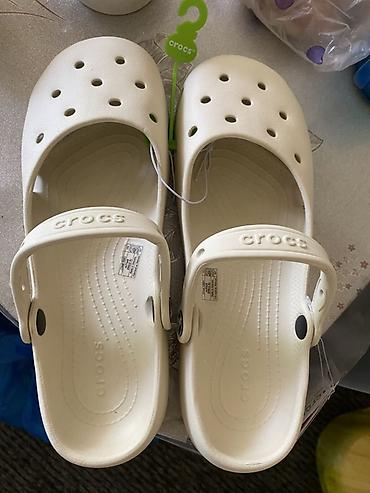 jibbitz: Сабо, 38.5, 39, Crocs, Новый, цвет - Белый, Платная доставка, Самовывоз — 1