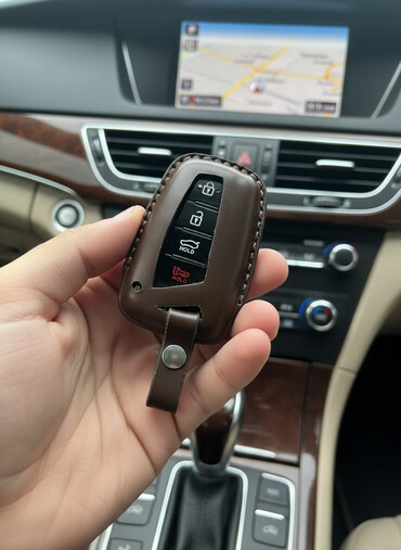 Açar üçün brelok və çexol: Salam aleyküm təmiz deriden hazırlanmış açar qabları, sifariş qəbul — 1