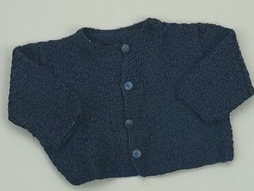 sweterek niebieski: Kardigan, Wcześniak, stan - Dobry