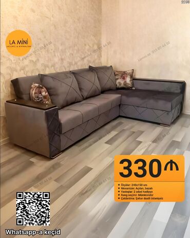 metbext ucun divan: Угловой диван, Раскладной, С подъемным механизмом, Бесплатная доставка в черте города