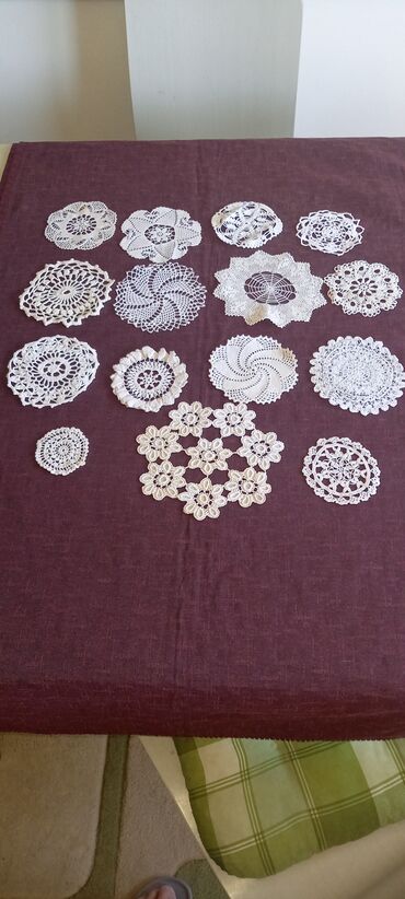 ukrasni jastuci za krevetac: Doilies, color - White