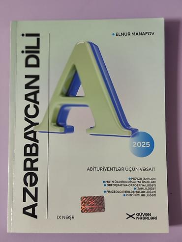 orfoepiya lüğəti: Yenidir Məhsul: “Azərbaycan dili – Abituriyentlər üçün vəsait” (2025) — 1