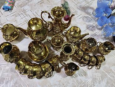bıcaq seti: Çay dəsti, rəng - Qızılı, Metal — 2