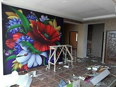 Натяжной потолок: Натяжной потолок жасайбыз тез жана сапаттуу 3D 1кв ом гланцывый 1кв — 6