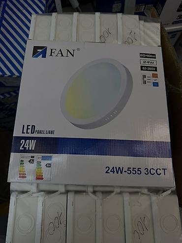 panel: Светодиодный накладной светильник FAN LED Panel Light 24W (модель — 1