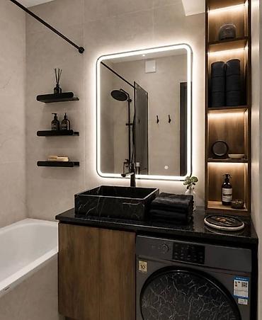 flat osh: 2 комнаты, 76 м², Асанбай мкр 13 этаж, Дизайнерский ремонт — 1