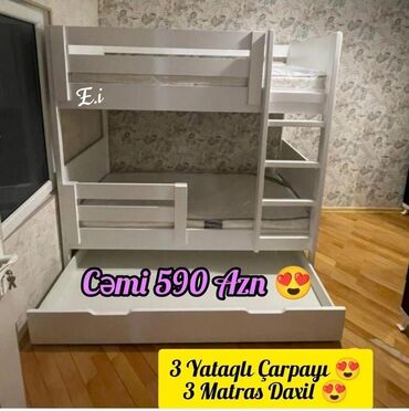 iki mərtəbə carpayi: Oğlan və qız üçün, Yeni, Çarpayı