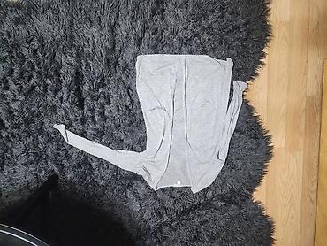 yorker: Boz rəngli, nazik trikotaj kardiqan- XS ölçü - Model: düyməsiz, açıq — 5