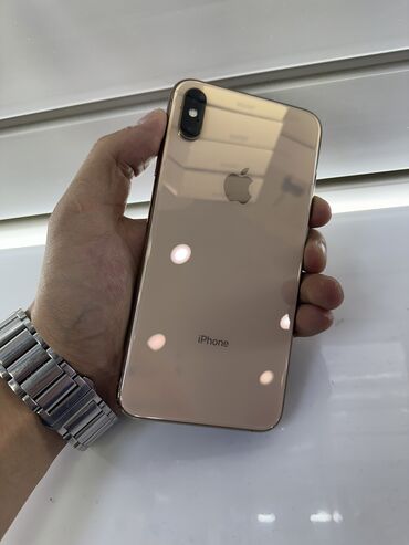Apple iPhone: IPhone Xs Max, 256 ГБ, Золотой, Защитное стекло, Чехол, 77 %