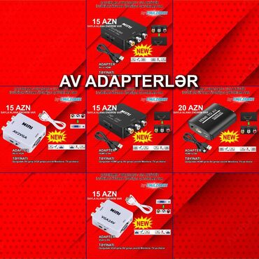 hdmi kabel telefon: AV/RCA/Tülpan Adapterlər 🚚Metrolara və ünvana çatdırılma var