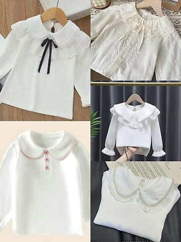 Топы и рубашки: Рубашка, цвет - Белый, Новый — 17