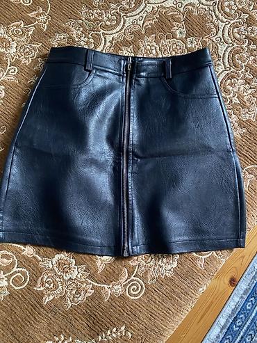 sortik yubka modelleri: Mini Ətək, Dəri, S, M — 1