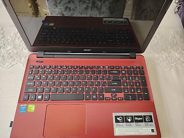 pes 21 disk: Acer Aspire E5-571G qırmızı noutbuk - Ekran: 15.6" (parlaq panel) - — 3