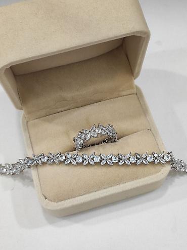 Серебряные наборы украшений: Серебряный браслет+ кольцо Серебро 925 пробы Дизайн Италия Для — 9
