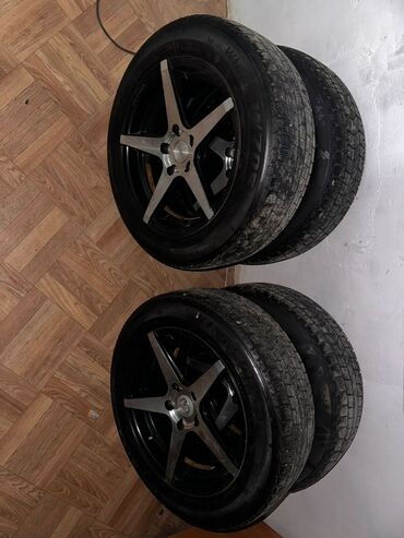 продаю в связи переездом: Дөңгөлөктөр монтажда 215 / 60 / R 17, All-season, Комплект, Жеңил унаалар, Куйма, тешиктери - 5