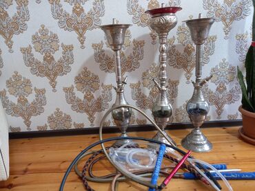 Qəlyan, vayp və aksesuarları: 3 ədəd misir qəlyanıdı hər bir ləvazımatı movcuddu, kim maraqlanmaq