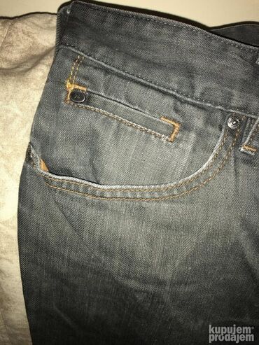 Farmerke: Original Hugo Boss Orange farmerice 33 100% cotton Siva boja — 4