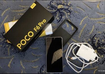 Poco: Poco F6 Pro, Б/у, 256 ГБ, цвет - Черный, 2 SIM