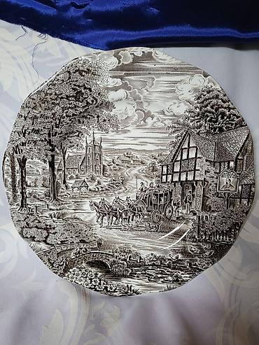 Ostali antikviteti: Engleski servis za poslastice Staffordshire iz 70ih. Engleski servis — 10