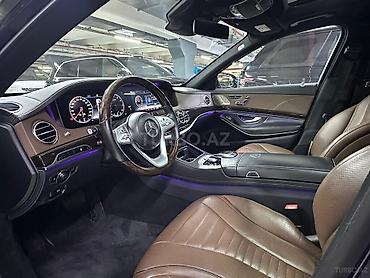 şüşə tavan: Mercedes-Maybach S 450 (2018) – toy maşını xidməti - Rəng: tünd mavi — 7