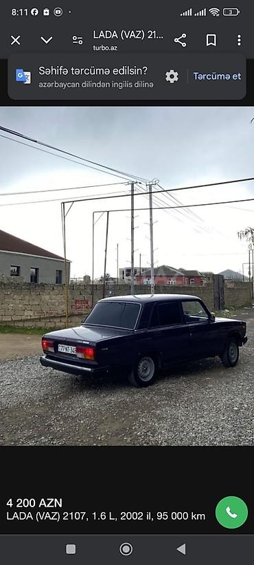 lada 2108: VAZ (LADA) 2107: 1.6 l | 2002 il Sedan — 1