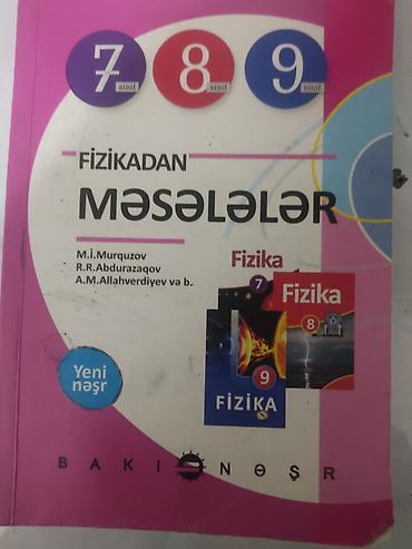 Fizika: Məhsul: “Fizikadan Məsələlər” kitabı (7, 8, 9‑cu siniflər üçün) — 1