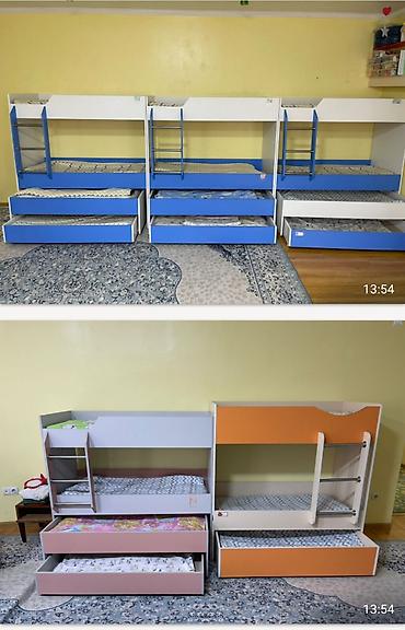 Детская мебель: Детская кровать трансформер, Новый, цвет - Голубой — 1