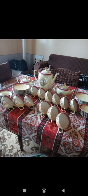 Çay dəsti, rəng - Qızılı