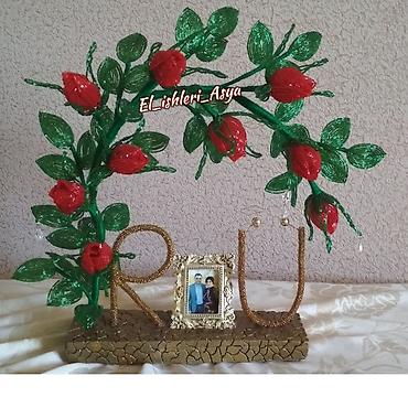 Bitkilər üçün dibçəklər: Muncuqdan el ishleri — 15