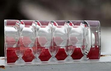 Vaze i saksije: Mid Century Luminarc JG Durand Geometric Ruby Cranberry Vase. France — 3