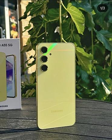 honor magic 9 pro: Samsung Galaxy A55 5G, Б/у, 128 ГБ, цвет - Желтый, 2 SIM — 2