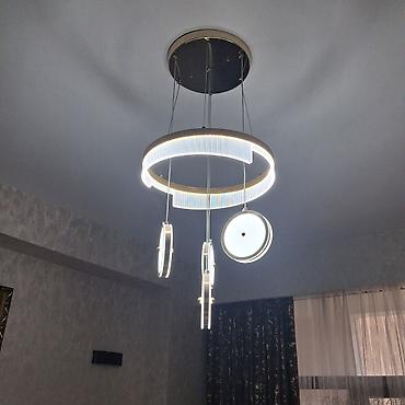 lüstur: Led Çılçıraq, 4 və daha çox lampa, Metal — 1