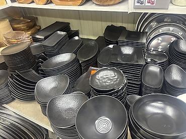 Другие товары для кухни: Меламиновая посуда для кафе и ресторанов — черная коллекция - — 1