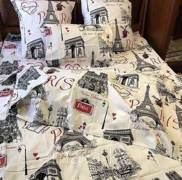 Комплекты постельного белья: Постельное бельё 100% хлопок, постельное бельё, наволочки, подушки — 5