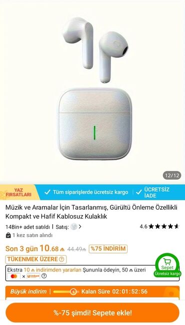 Qulaqcıqlar: Yeni Simsiz (Bluetooth) Qulaqcıqlar, JBL, rəng - Ağ