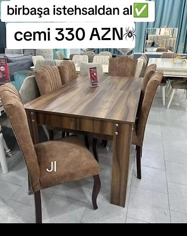 balaca stol: Qonaq otağı üçün, Yeni, 6 stul — 1