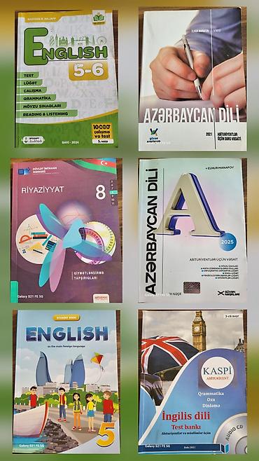 audio kasetler: Dərs və hazırlaşma üçün müxtəlif fənn və siniflərə aid kitab toplusu — 1