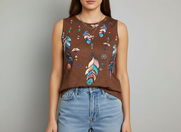 body z piórami zara: T-shirt damski, rozmiar M