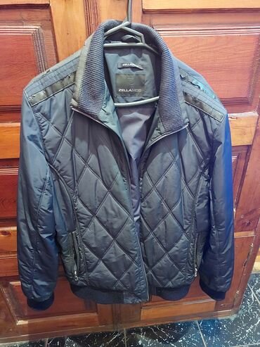 купить кожаную куртку в баку: Куртка цвет - Синий