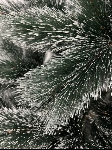 Ёлки: Искусственная новогодняя ёлка с шишками и ягодами, на металлической — 3