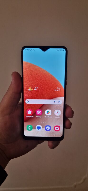 Samsung: Samsung Galaxy A32, 64 GB, rəng - Qara, Sensor, Barmaq izi, İki sim kartlı