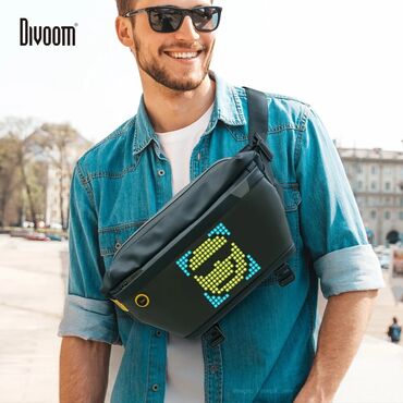 Спорт и отдых: Сумка Divoom Pixoo Slingbag-V Поясная сумка Divoom Pixoo компактная и