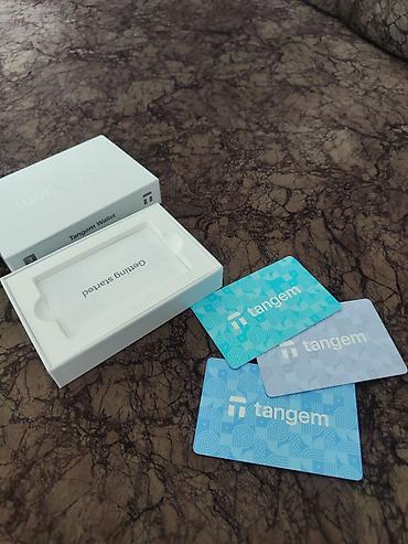 Капчыктар, портмоне: Tangem Wallet — аппаратный криптокошелёк в формате смарт‑карт (набор — 3