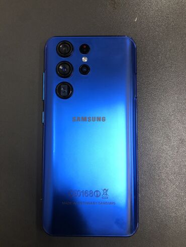 телефон ультра: Samsung Galaxy S22 Ultra, Б/у, 256 ГБ, цвет - Синий, 2 SIM