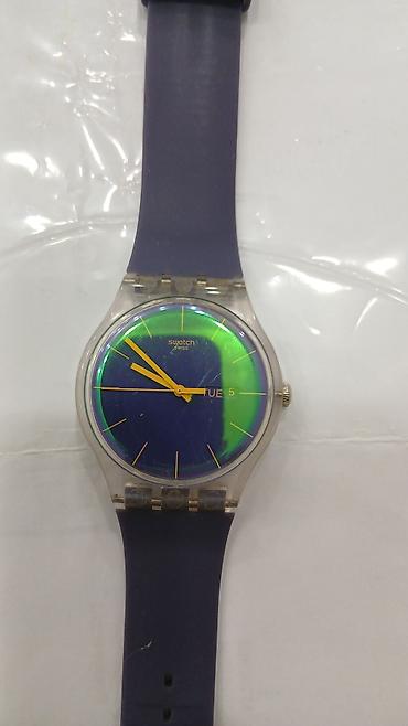 klassik saatlar: İşlənmiş, Qol saatı, Swatch, rəng - Bənövşəyi — 4