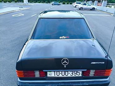 190 satışı: Mercedes-Benz 190 (W201) sedan - Kuzov: 4 qapılı sedan, qara rəng - — 7
