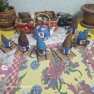 Çay dəsti, rəng - Mavi, Keramika, Yaponiya