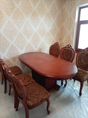 Divan və kreslo dəstləri: Masa Desti❗❗❗ Qiymet 380 azn Fistiq agacinnan 6 eded stulla unvan lalafo.az -da Divan və kreslo dəstləri: Masa Desti❗❗❗ Qiymet 380 azn Fistiq agacinnan 6 eded stulla unvan